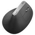 Logitech Mouse Ergonomico MX Vertical Advanced RF Wireless + Bluetooth Ottico 4 Tasti 4000 DPI Colore Nero
