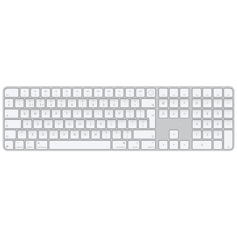 APPLE Magic Keyboard con Touch ID e tastierino numerico MXK73B/A - Layout Inglese - Bianco