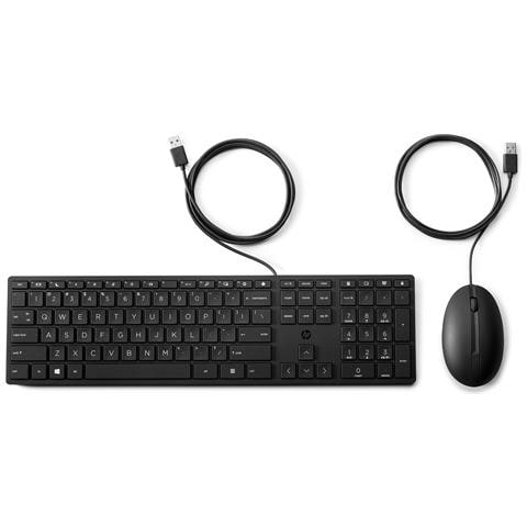HP Tastiera e Mouse Cablato 0194721887825 per Business (Layout Italiano) Colore Nero