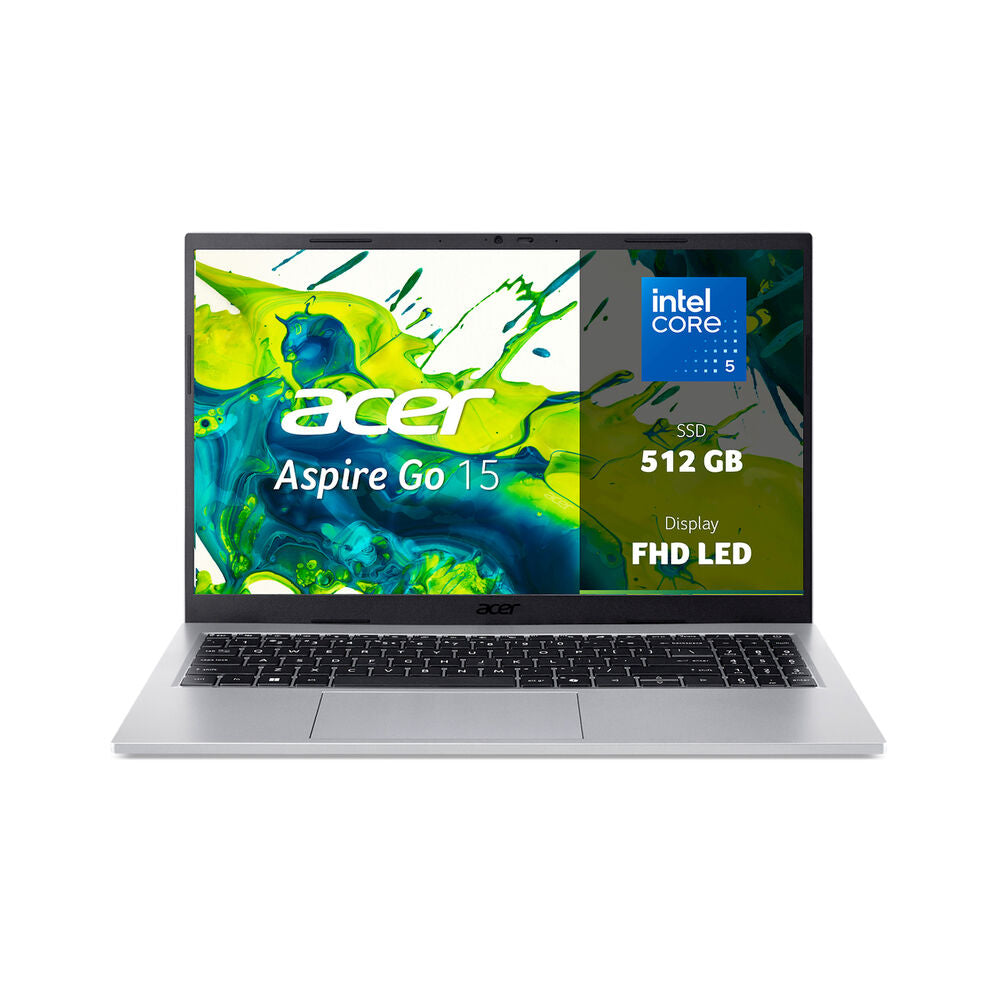 ACER Aspire Go 15 AG15-72P NOTEBOOK, 15,6", processore Intel Core 5 120U, Intel, RAM 32 GB, 512 GB SSD, Silver, Windows 11 Home
