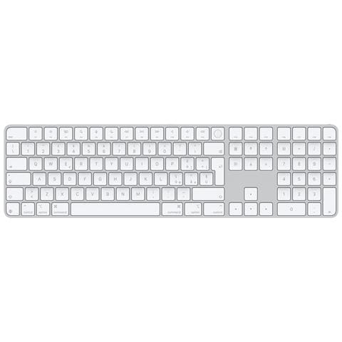 APPLE Tastiera con cavo e senza cavo MXK73T/A - Layout Italiano - Bianco