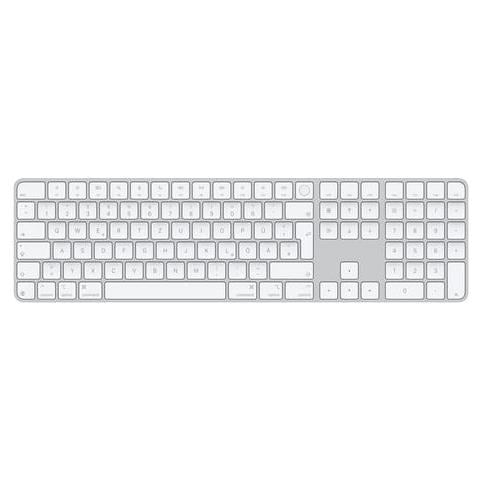 APPLE Magic Keyboard con Touch ID e tastierino numerico MXK73D/A - Layout Tedesco - Bianco