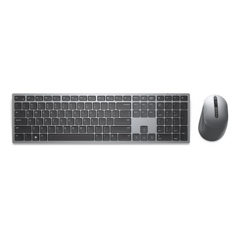 DELL Tastiera e Mouse Wireless + Bluetooth KM7321WGY-ITL per Casa e Ufficio (Layout Italiano) Colore Grigio/Titanio