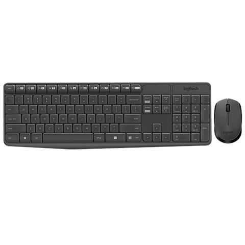 LOGITECH Tastiera e Mouse Wireless 920-007913 per Desktop (Layout Italiano) Colore Nero