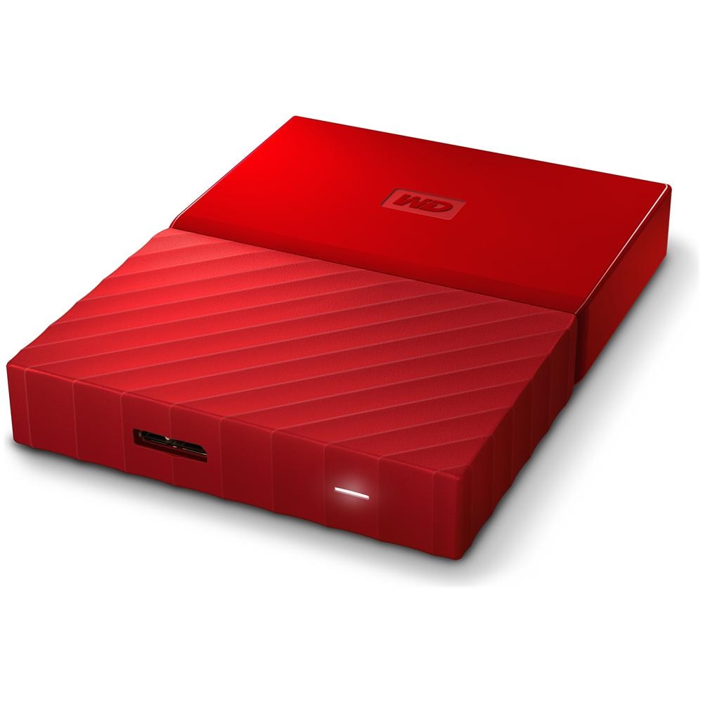 WESTERN DIGITAL Hard Disk Portatile My Passport 1 TB Interfaccia USB 3.0 Colore Rosso