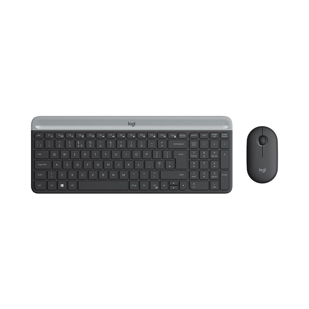 LOGITECH Tastiera e Mouse Wireless 920-009196 (Layout Italiano) Colore Grafite