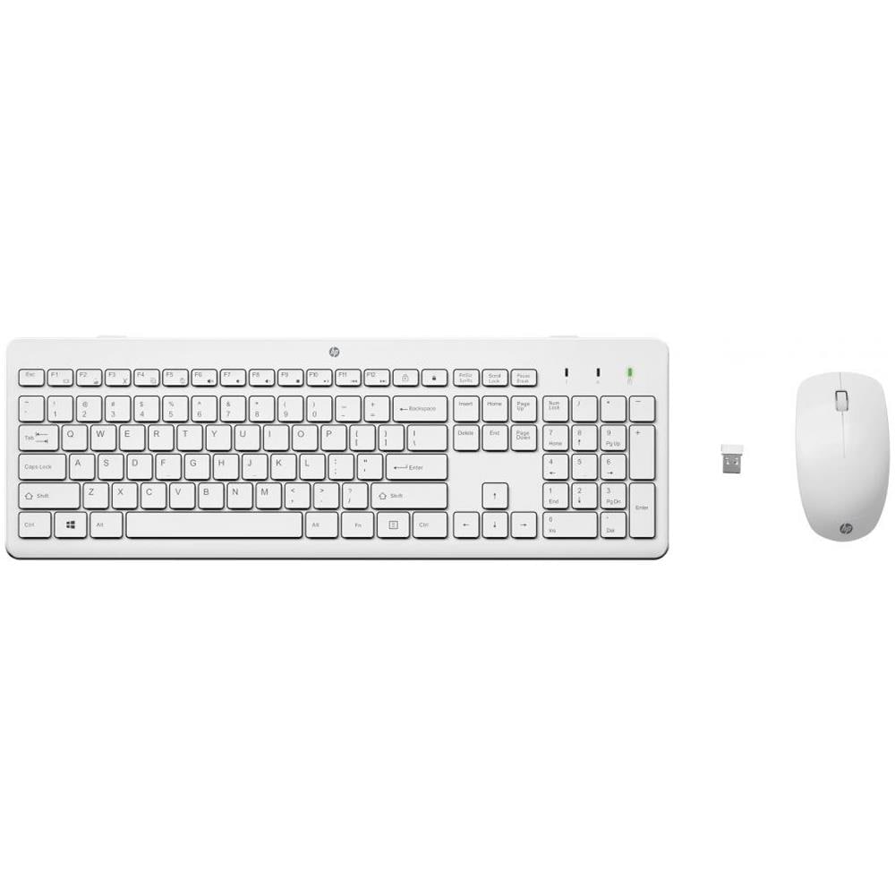 HP Tastiera e Mouse Wireless 3L1F0AA#ABZ (Layout Italiano) Colore Bianco