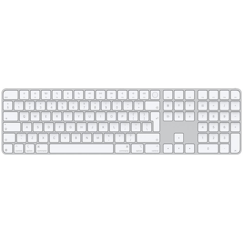 APPLE Magic Keyboard con Touch ID e tastierino numerico MXK73Z/A - Layout Inglese - Bianco