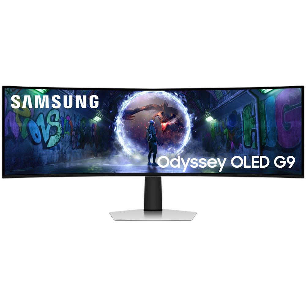 SAMSUNG S49DG934SU Monitor PC 124,5 cm (49") 5120 x 1440 Pixel Dual QHD OLED Argento
