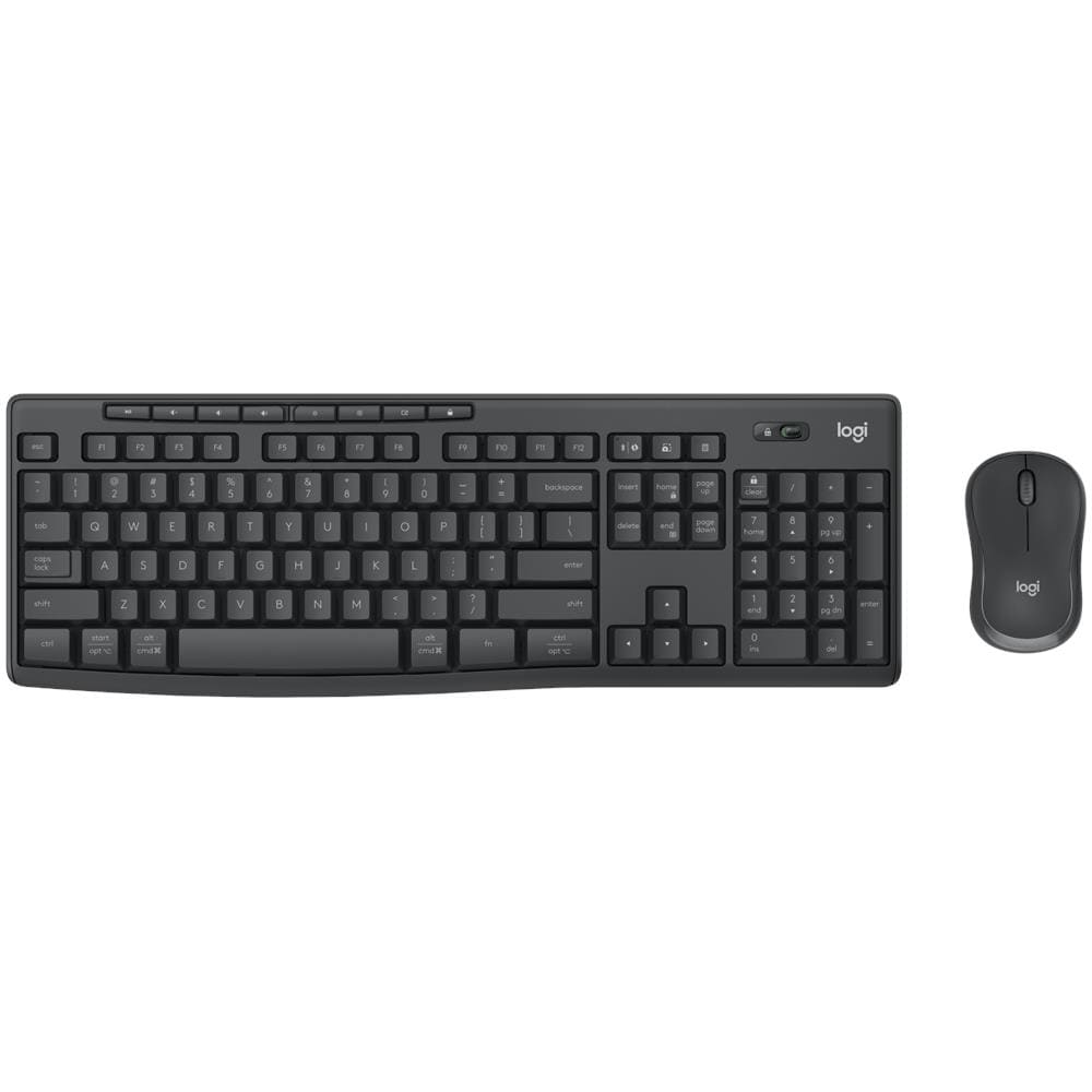 LOGITECH Tastiera e Mouse Wireless 920-012069 Colore Grafite