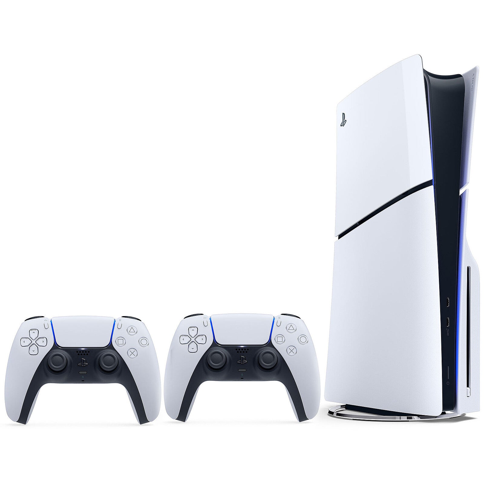 PS5 Console 1TB Disco Standard Slim White + 2 DualSense ITA